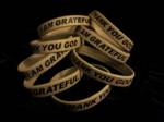 " Gray "  Thank You God I Am Grateful bracelets 2 per pkg_image